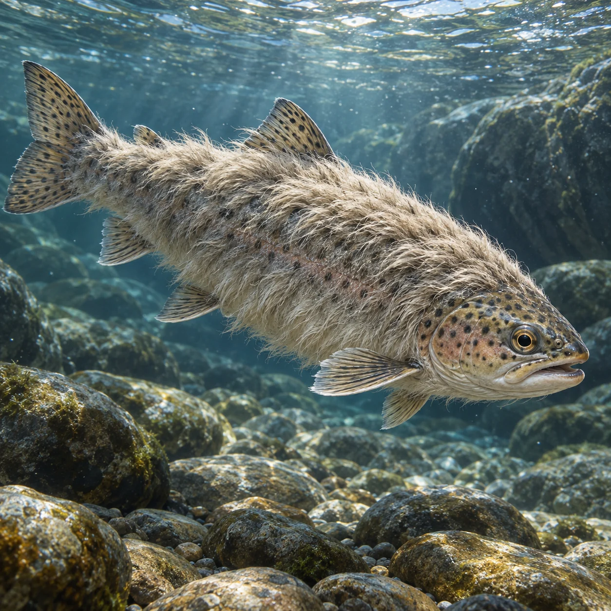 Fur-bearing trout