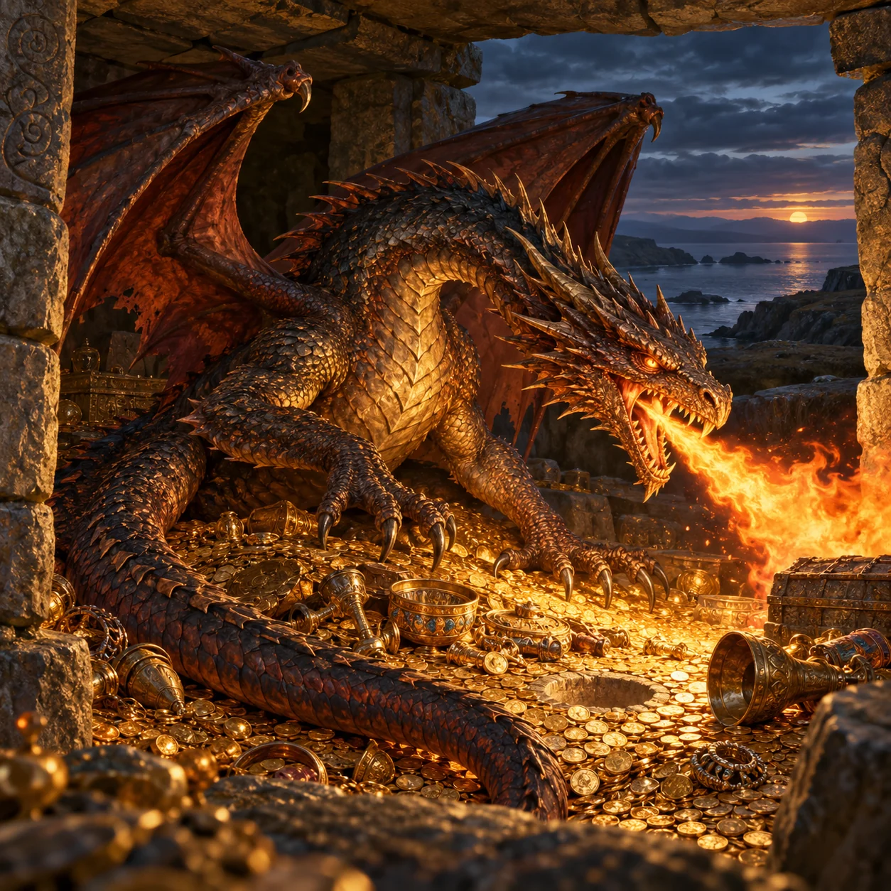 The dragon (Beowulf)